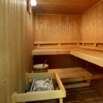Photo d'un sauna.